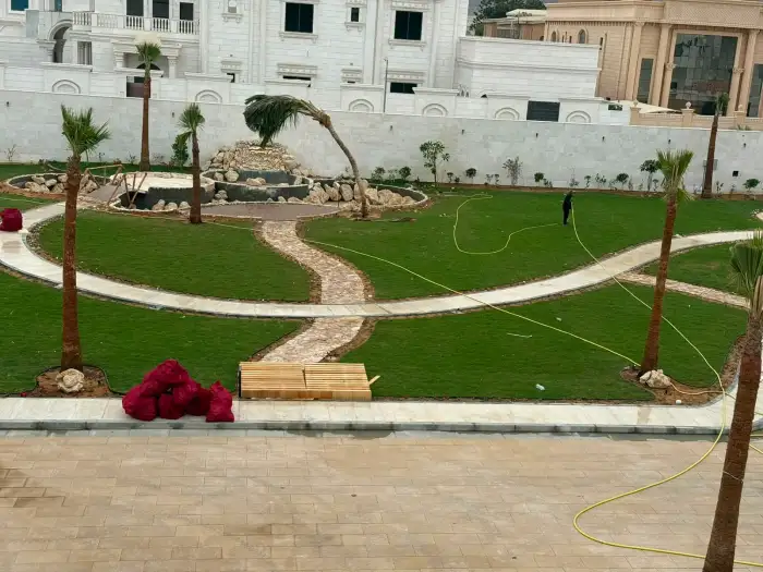 Courtyard landscaping project Dubai
