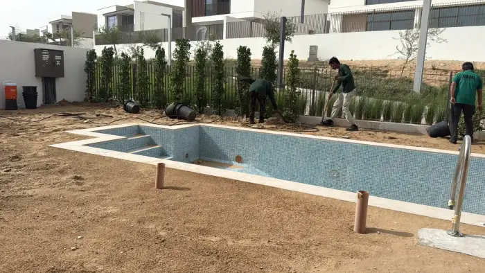 Pool construction project Dubai