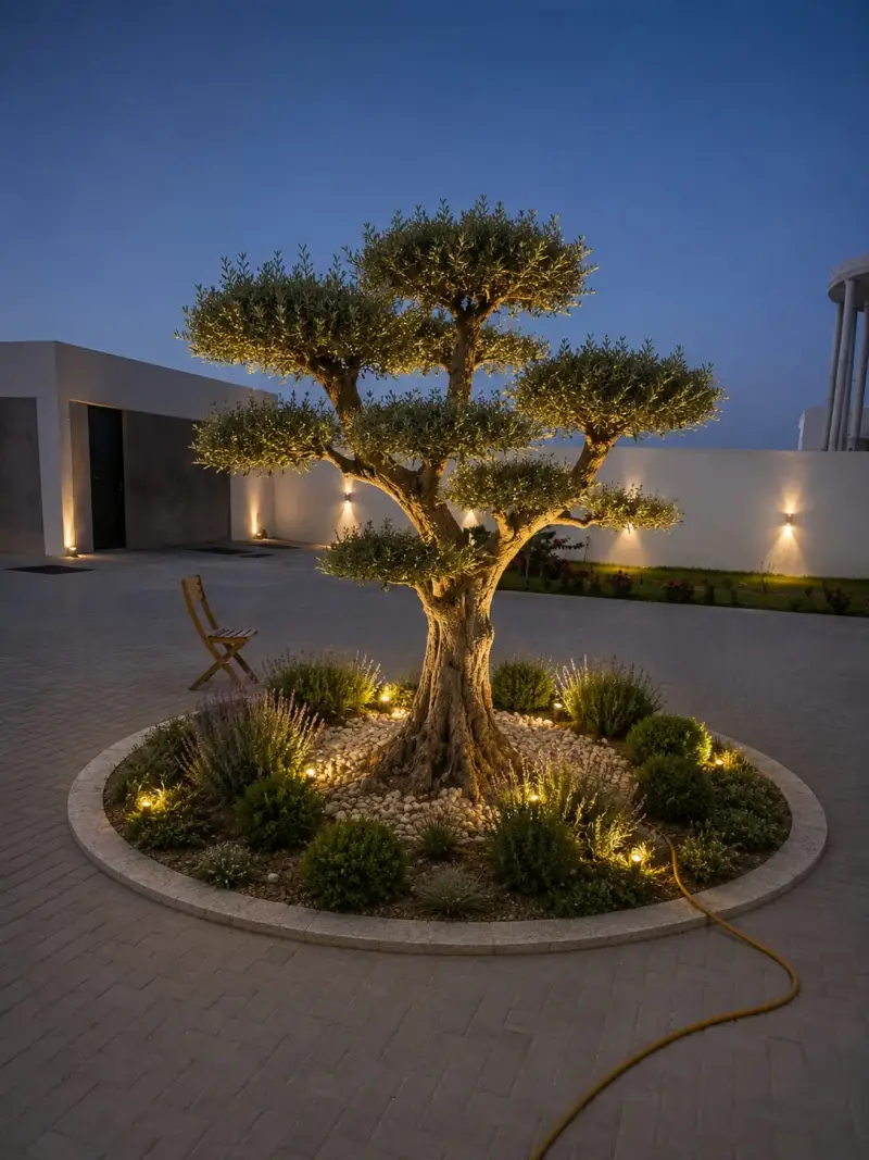 Landscape lighting and water features Dubai